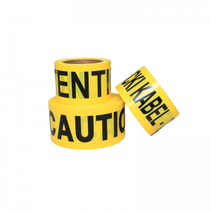 Högsta fabrikspris för gul PE-varningsbarriär för egen maskin tryckt varningsband